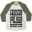 Virgin Teez  Baseball Tee Unisex Tri-Blend Baseball Tee / small / Oatmeal / Moss SOMETIMES I HAVE THE FEELING I SHOULD GO TO THE GYM UNISEX TRI-BLEND BASEBALL TEE