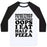 Virgin Teez  Baseball Tee Unisex Classic Baseball Tee / x-small / White/Black SOMETIMES I'M HEALTHY & SOMETIMES OOPS I EAT HALF A PIZZA UNISEX CLASSIC BASEBALL TEE