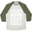 Virgin Teez  Baseball Tee Unisex Tri-Blend Baseball Tee / small / Oatmeal / Moss SOMETIMES I'M HEALTHY & SOMETIMES OOPS I EAT HALF A PIZZA UNISEX TRI-BLEND BASEBALL TEE