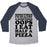Virgin Teez  Baseball Tee Unisex Tri-Blend Baseball Tee / small / Athletic Gray / Navy SOMETIMES I'M HEALTHY & SOMETIMES OOPS I EAT HALF A PIZZA UNISEX TRI-BLEND BASEBALL TEE