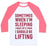Virgin Teez  Baseball Tee Unisex Classic Baseball Tee / x-small / White/Neon Pink SOMETIMES I WAKE UP AND THINK I SHOULD BE LIFTING UNISEX CLASSIC BASEBALL TEE