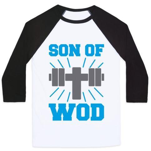 Virgin Teez  Baseball Tee Unisex Classic Baseball Tee / x-small / White/Black SON OF WOD UNISEX CLASSIC BASEBALL TEE