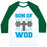 Virgin Teez  Baseball Tee Unisex Classic Baseball Tee / x-small / White/Dark Green SON OF WOD UNISEX CLASSIC BASEBALL TEE
