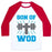 Virgin Teez  Baseball Tee Unisex Classic Baseball Tee / x-small / White/Red SON OF WOD UNISEX CLASSIC BASEBALL TEE