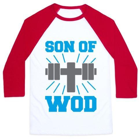 Virgin Teez  Baseball Tee Unisex Classic Baseball Tee / x-small / White/Red SON OF WOD UNISEX CLASSIC BASEBALL TEE