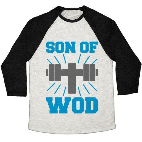 Virgin Teez  Baseball Tee Unisex Tri-Blend Baseball Tee / small / Oatmeal / Black SON OF WOD UNISEX TRI-BLEND BASEBALL TEE