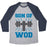 Virgin Teez  Baseball Tee Unisex Tri-Blend Baseball Tee / small / Athletic Gray / Navy SON OF WOD UNISEX TRI-BLEND BASEBALL TEE