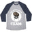 Virgin Teez  Baseball Tee Unisex Tri-Blend Baseball Tee / small / Athletic Gray / Navy SOOT SPRITE LIFTING TEAM UNISEX TRI-BLEND BASEBALL TEE
