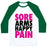 Virgin Teez  Baseball Tee Unisex Classic Baseball Tee / x-small / White/Dark Green SORE ARMS, HAPPY PAIN UNISEX CLASSIC BASEBALL TEE
