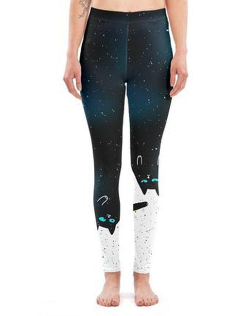 Virgin Teez Leggings Small Space Cat Legging
