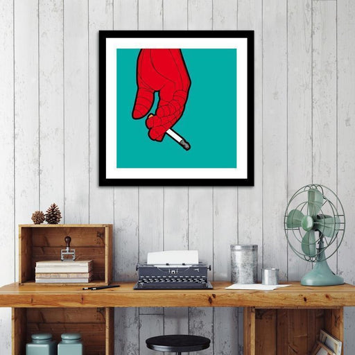 LUVD Framed Art Prints Spider Smoke Frame