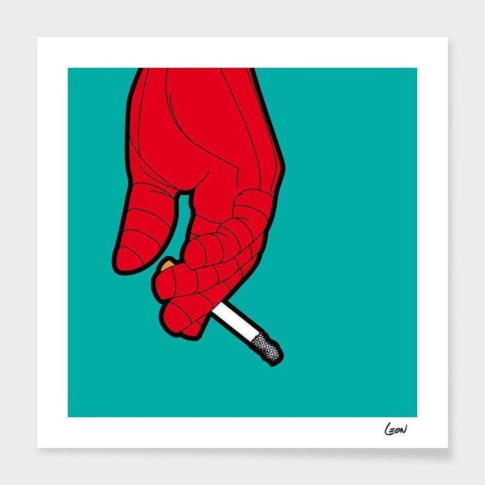 LUVD Framed Art Prints Spider Smoke Frame