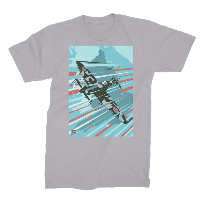 VIRGIN TEEZ Men T-Shirts Light Grey / Male / S Spitfire Premium Jersey Men's T-Shirt