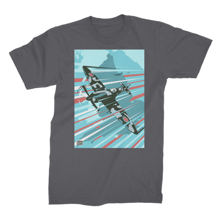 VIRGIN TEEZ Men T-Shirts Dark Grey / Male / S Spitfire Premium Jersey Men's T-Shirt