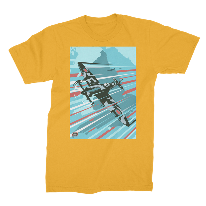 VIRGIN TEEZ Men T-Shirts Gold / Male / S Spitfire Premium Jersey Men's T-Shirt