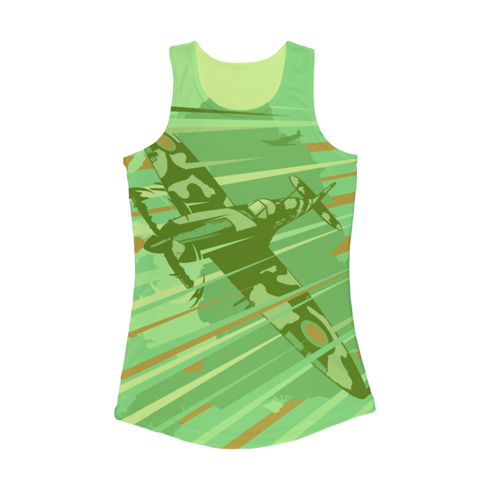 VIRGIN TEEZ Women Tank top Electric Green / XS Spitfire Women Performance Tank Top