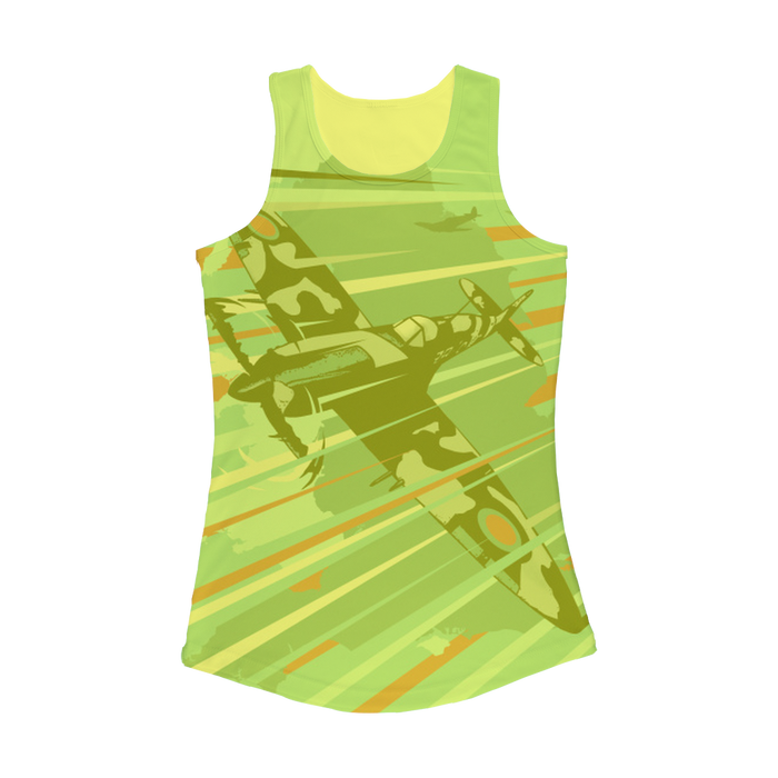 VIRGIN TEEZ Women Tank top Electric Yellow / XS Spitfire Women Performance Tank Top