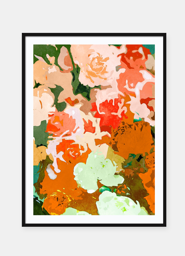 LUVD Framed Art Prints Spring Flower  Frame