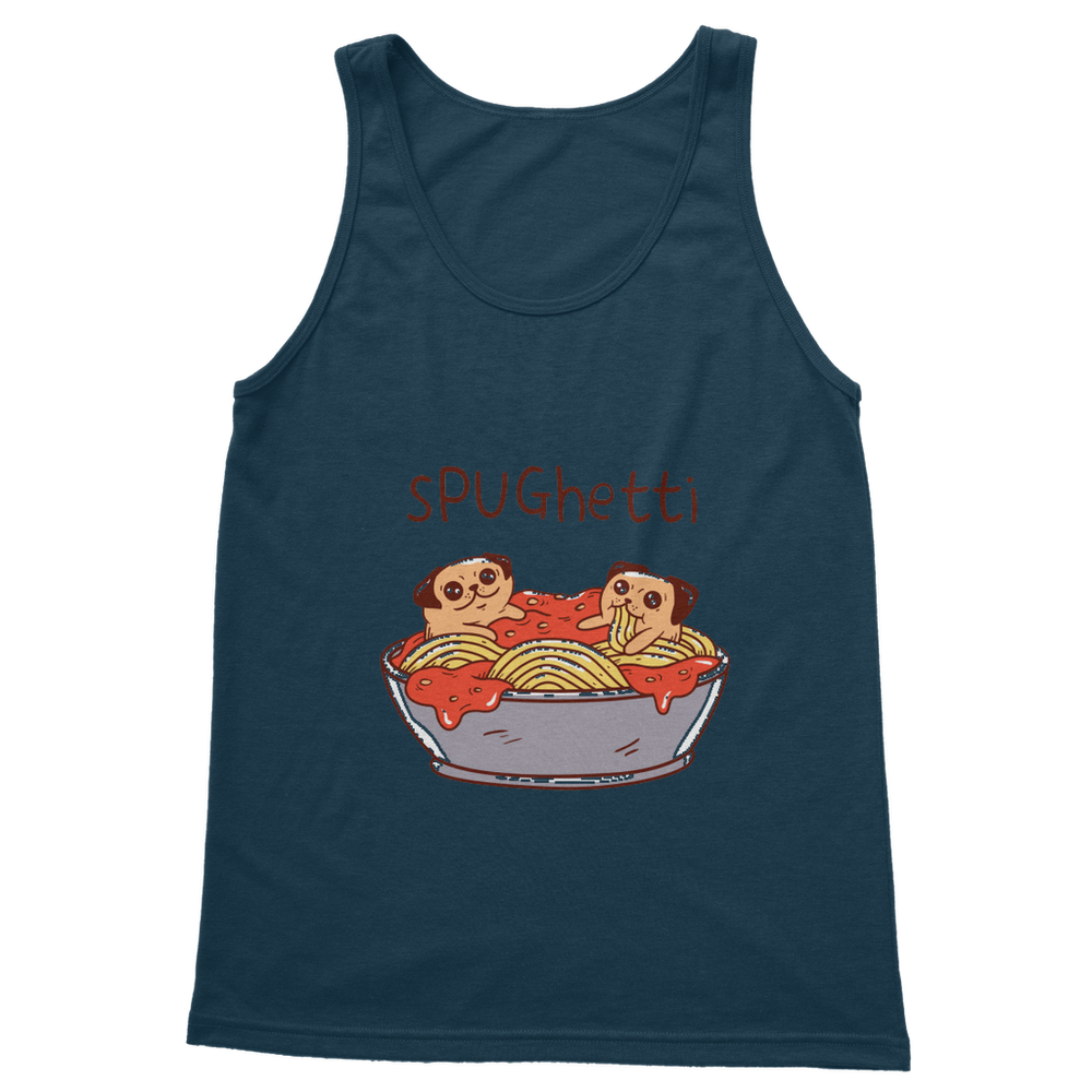 VIRGIN TEEZ Women Tank top Navy / S sPUGhetti Classic Women's Tank Top