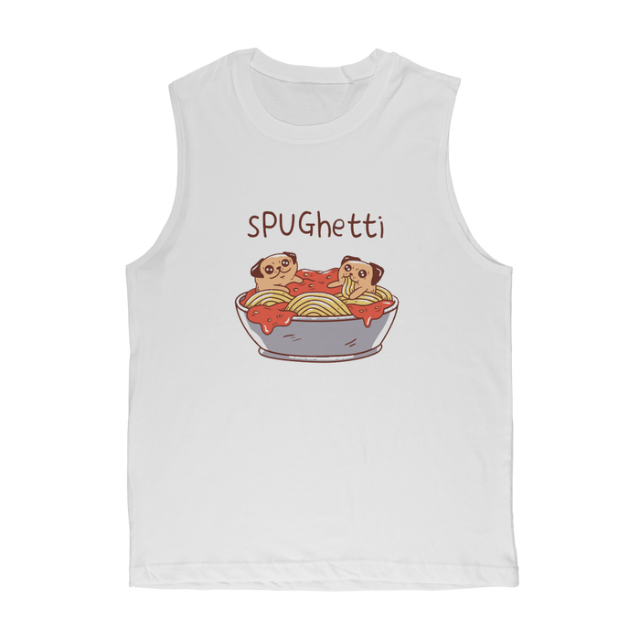 VIRGIN TEEZ Tank Top White / Unisex / S sPUGhetti Premium Adult Muscle Top