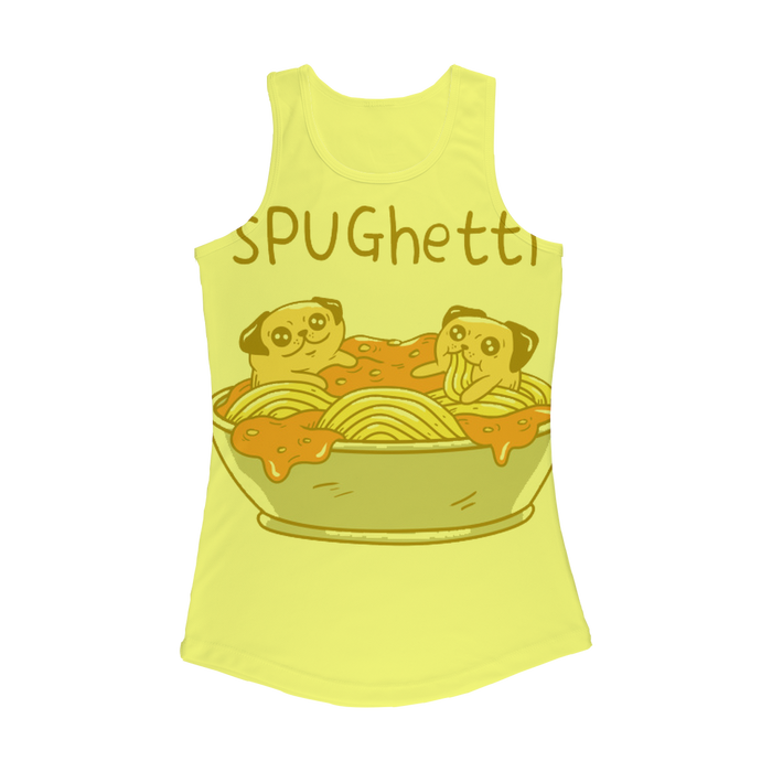 VIRGIN TEEZ Women Tank top Electric Yellow / XS sPUGhetti Women Performance Tank Top