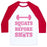 Virgin Teez  Baseball Tee Unisex Classic Baseball Tee / x-small / White/Red SQUATS BEFORE SHOTS UNISEX CLASSIC BASEBALL TEE