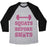 Virgin Teez  Baseball Tee Unisex Tri-Blend Baseball Tee / small / Athletic Gray / Black SQUATS BEFORE SHOTS UNISEX TRI-BLEND BASEBALL TEE