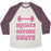 Virgin Teez  Baseball Tee Unisex Tri-Blend Baseball Tee / small / Oatmeal / Maroon SQUATS BEFORE SHOTS UNISEX TRI-BLEND BASEBALL TEE
