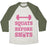 Virgin Teez  Baseball Tee Unisex Tri-Blend Baseball Tee / small / Oatmeal / Moss SQUATS BEFORE SHOTS UNISEX TRI-BLEND BASEBALL TEE