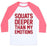 Virgin Teez  Baseball Tee Unisex Classic Baseball Tee / x-small / White/Neon Pink SQUATS DEEPER THAN MY EMOTIONS UNISEX CLASSIC BASEBALL TEE
