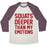 Virgin Teez  Baseball Tee Unisex Tri-Blend Baseball Tee / small / Oatmeal / Maroon SQUATS DEEPER THAN MY EMOTIONS UNISEX TRI-BLEND BASEBALL TEE