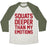 Virgin Teez  Baseball Tee Unisex Tri-Blend Baseball Tee / small / Oatmeal / Moss SQUATS DEEPER THAN MY EMOTIONS UNISEX TRI-BLEND BASEBALL TEE