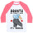 Virgin Teez  Baseball Tee Unisex Classic Baseball Tee / x-small / White/Neon Pink SQUATS DO A BOOTY GOOD IT'S TRUDEAU UNISEX CLASSIC BASEBALL TEE