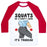 Virgin Teez  Baseball Tee Unisex Classic Baseball Tee / x-small / White/Red SQUATS DO A BOOTY GOOD IT'S TRUDEAU UNISEX CLASSIC BASEBALL TEE