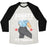 Virgin Teez  Baseball Tee Unisex Tri-Blend Baseball Tee / small / Oatmeal / Black SQUATS DO A BOOTY GOOD IT'S TRUDEAU UNISEX TRI-BLEND BASEBALL TEE