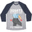 Virgin Teez  Baseball Tee Unisex Tri-Blend Baseball Tee / small / Athletic Gray / Navy SQUATS DO A BOOTY GOOD IT'S TRUDEAU UNISEX TRI-BLEND BASEBALL TEE