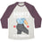 Virgin Teez  Baseball Tee Unisex Tri-Blend Baseball Tee / small / Oatmeal / Maroon SQUATS DO A BOOTY GOOD IT'S TRUDEAU UNISEX TRI-BLEND BASEBALL TEE