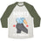 Virgin Teez  Baseball Tee Unisex Tri-Blend Baseball Tee / small / Oatmeal / Moss SQUATS DO A BOOTY GOOD IT'S TRUDEAU UNISEX TRI-BLEND BASEBALL TEE