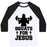 Virgin Teez  Baseball Tee Unisex Classic Baseball Tee / x-small / White/Black SQUATS FOR JESUS UNISEX CLASSIC BASEBALL TEE