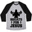 Virgin Teez  Baseball Tee Unisex Tri-Blend Baseball Tee / small / Athletic Gray / Black SQUATS FOR JESUS UNISEX TRI-BLEND BASEBALL TEE