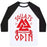 Virgin Teez  Baseball Tee Unisex Classic Baseball Tee / x-small / White/Black SQUATS FOR ODIN UNISEX CLASSIC BASEBALL TEE