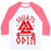 Virgin Teez  Baseball Tee Unisex Classic Baseball Tee / x-small / White/Neon Pink SQUATS FOR ODIN UNISEX CLASSIC BASEBALL TEE