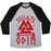 Virgin Teez  Baseball Tee Unisex Tri-Blend Baseball Tee / small / Athletic Gray / Black SQUATS FOR ODIN UNISEX TRI-BLEND BASEBALL TEE