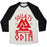 Virgin Teez  Baseball Tee Unisex Tri-Blend Baseball Tee / small / Oatmeal / Black SQUATS FOR ODIN UNISEX TRI-BLEND BASEBALL TEE