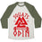Virgin Teez  Baseball Tee Unisex Tri-Blend Baseball Tee / small / Oatmeal / Moss SQUATS FOR ODIN UNISEX TRI-BLEND BASEBALL TEE