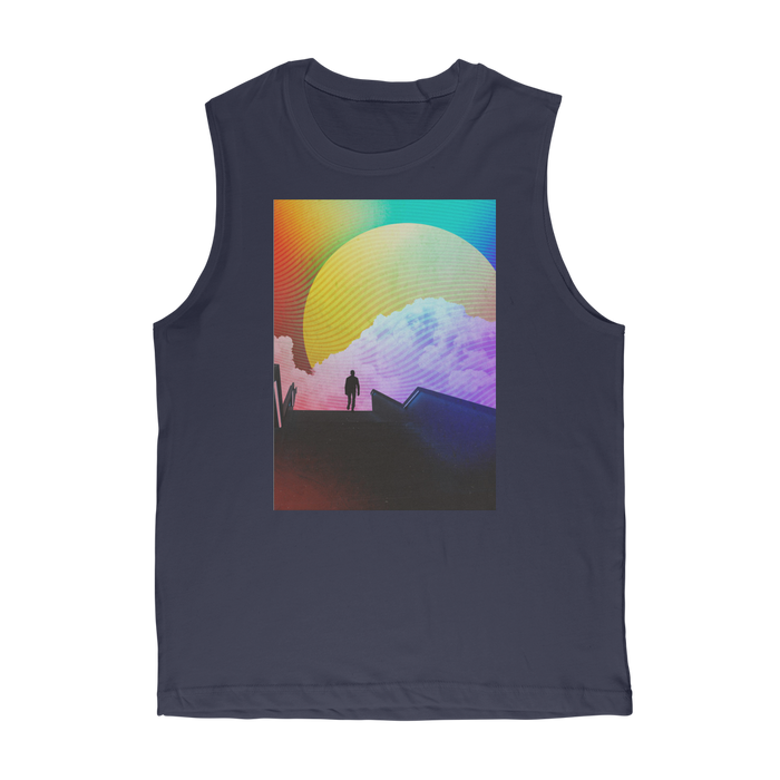 VIRGIN TEEZ Tank Top Navy / Unisex / S Steps Premium Adult Muscle Top