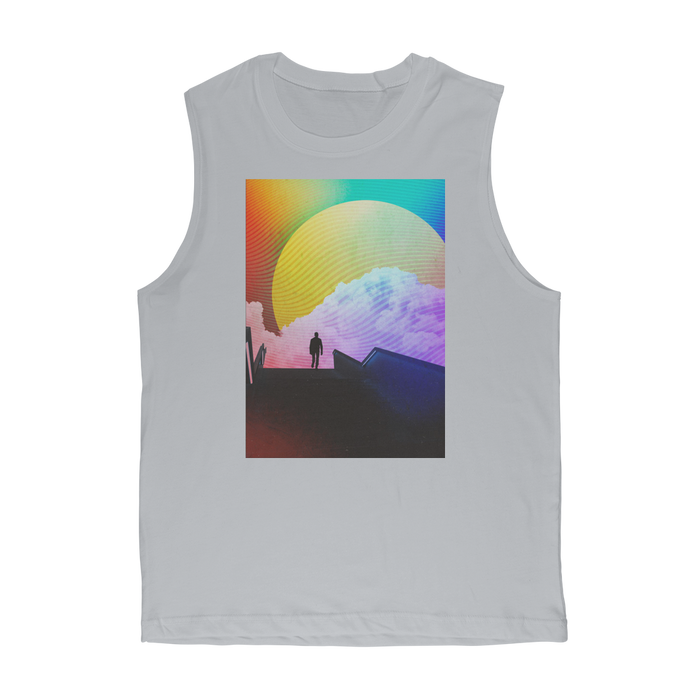 VIRGIN TEEZ Tank Top Light Grey / Unisex / S Steps Premium Adult Muscle Top