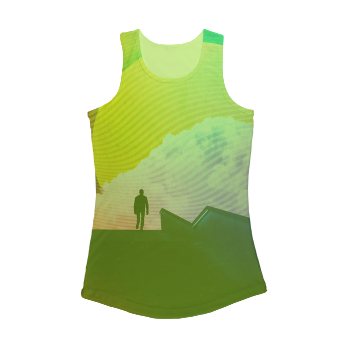 VIRGIN TEEZ Women Tank top Electric Green / XS Steps Women Performance Tank Top