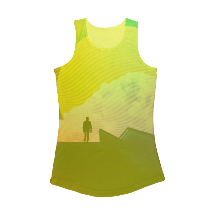 VIRGIN TEEZ Women Tank top Electric Yellow / XS Steps Women Performance Tank Top