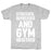 GYM FIT T-SHIRT STRESSED DEPRESSED AND GYM WHITE PRINT T-SHIRT